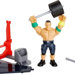 Mattel WWE John Cena Bend 'n Bash Stretching Action Figure with Accessories, 5.5-inch