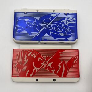 2015 for New 3DS Replacement Front Faceplate Back Plates Part Shell Housing Case Cover (Clear Blue Red Gem)