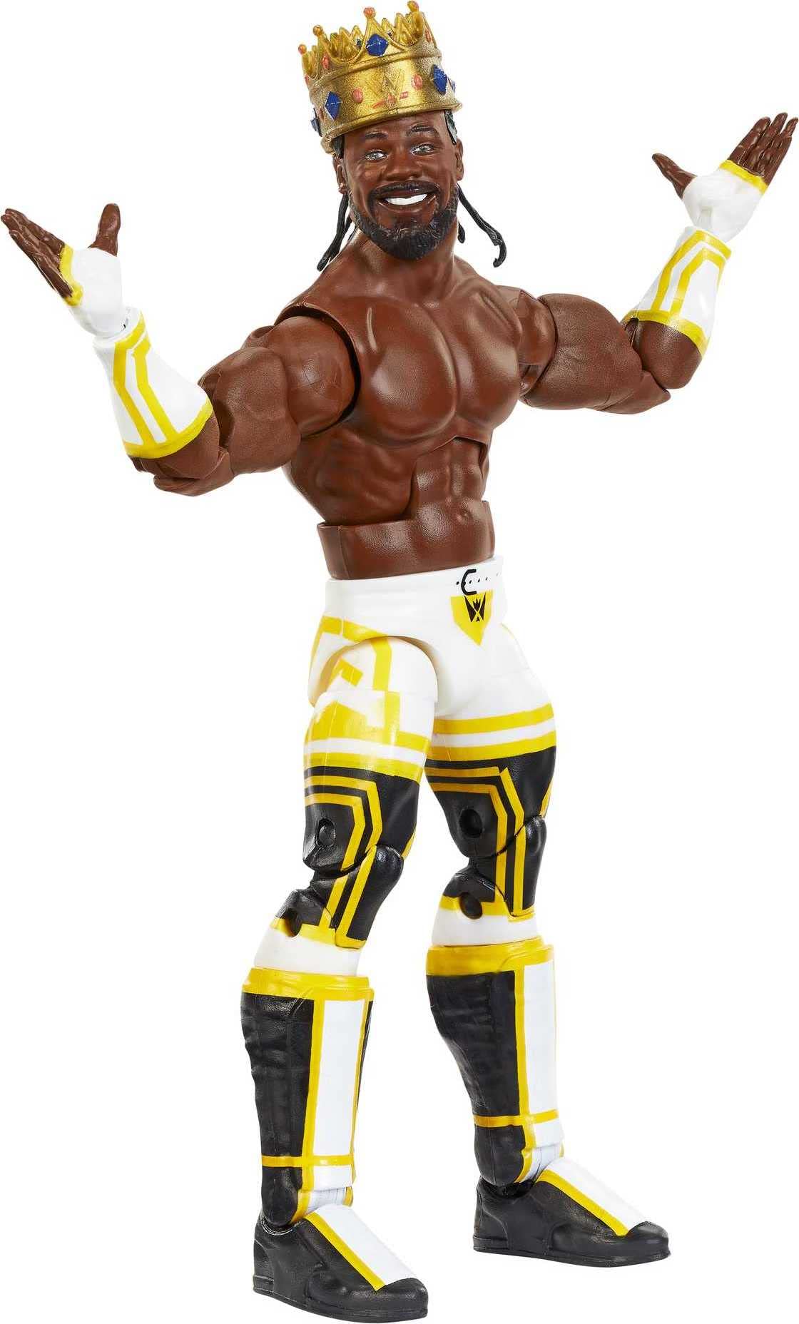 Mattel WWE King Woods Elite Collection Action Figure, Deluxe Articulation & Life-like Detail with Iconic Accessories, 6-inch