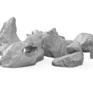 3DEGOS Stone Boulder Rock Set DND Terrain 28mm for Dungeons and Dragons, D&D, Pathfinder, Warhammer 40k, RPG, Miniatures, Age of Sigmar, Tabletop, D and D, Dungeons and Dragons Gifts