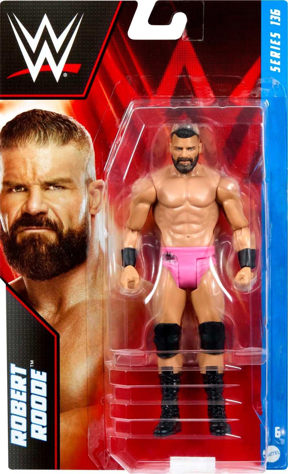 Mattel WWE Robert Roode Basic Action Figure, 10 Points of Articulation & Life-like Detail, 6-inch Collectible