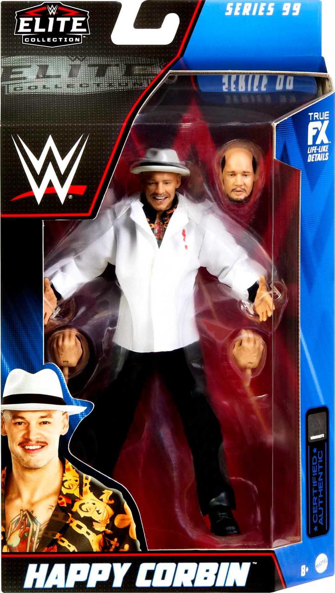 Mattel WWE Happy Corbin Elite Collection Action Figure, Deluxe Articulation & Life-like Detail with Iconic Accessories, 6-inch