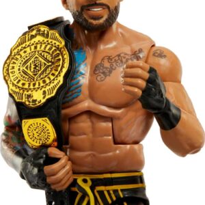 Mattel WWE Ricochet Elite Collection Action Figure, Deluxe Articulation & Life-like Detail with Iconic Accessories, 6-inch