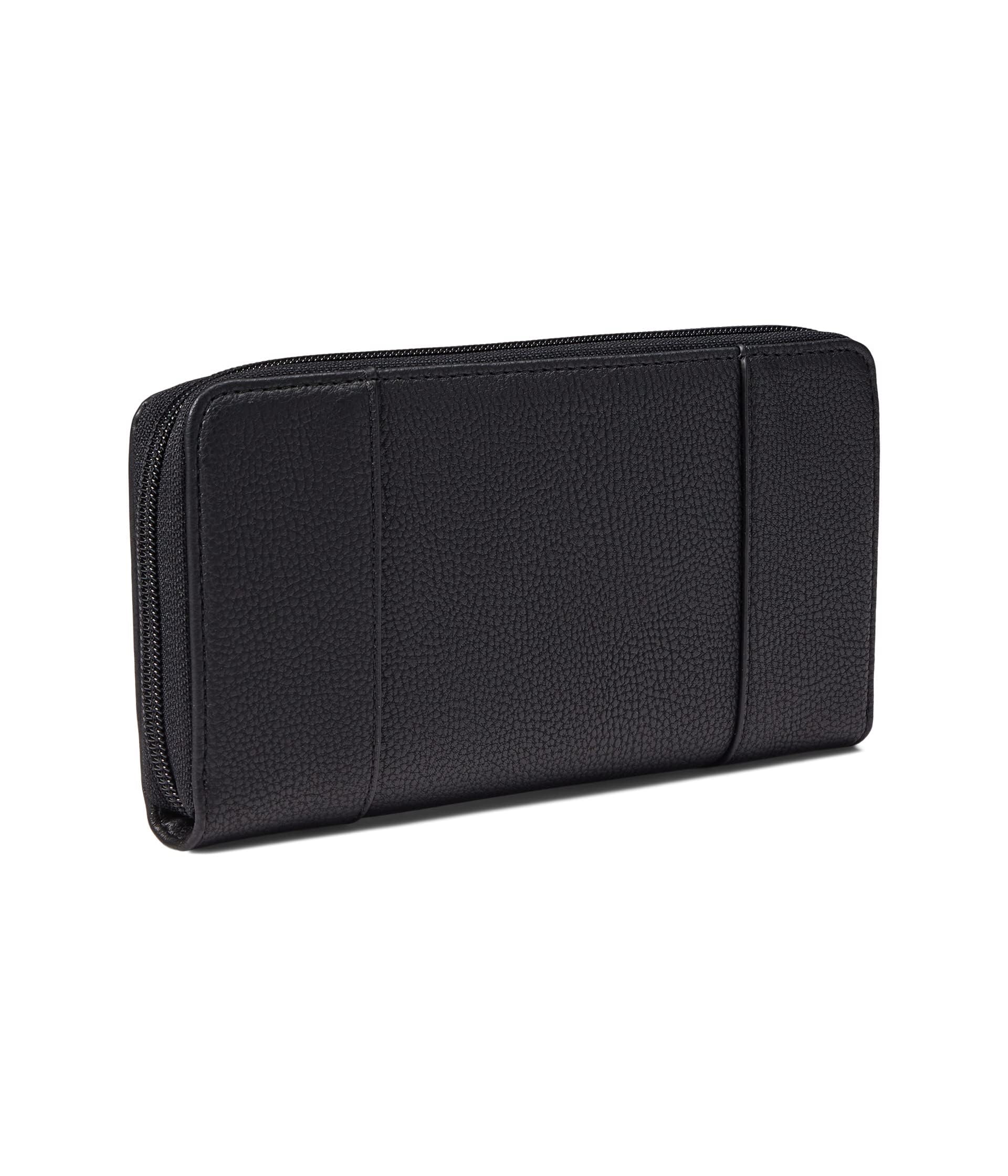 Tommy Hilfiger Antonella II-Zip Around Wallet-Pebble PVC Black One Size