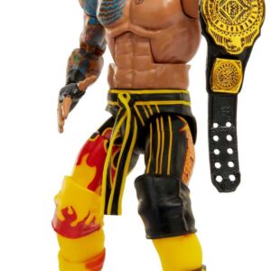 Mattel WWE Ricochet Elite Collection Action Figure, Deluxe Articulation & Life-like Detail with Iconic Accessories, 6-inch