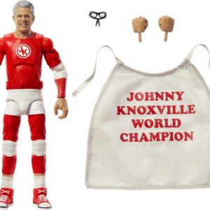 Mattel WWE Johnny Knoxville Elite Collection Action Figure, Deluxe Articulation & Life-like Detail with Iconic Accessories, 6-inch