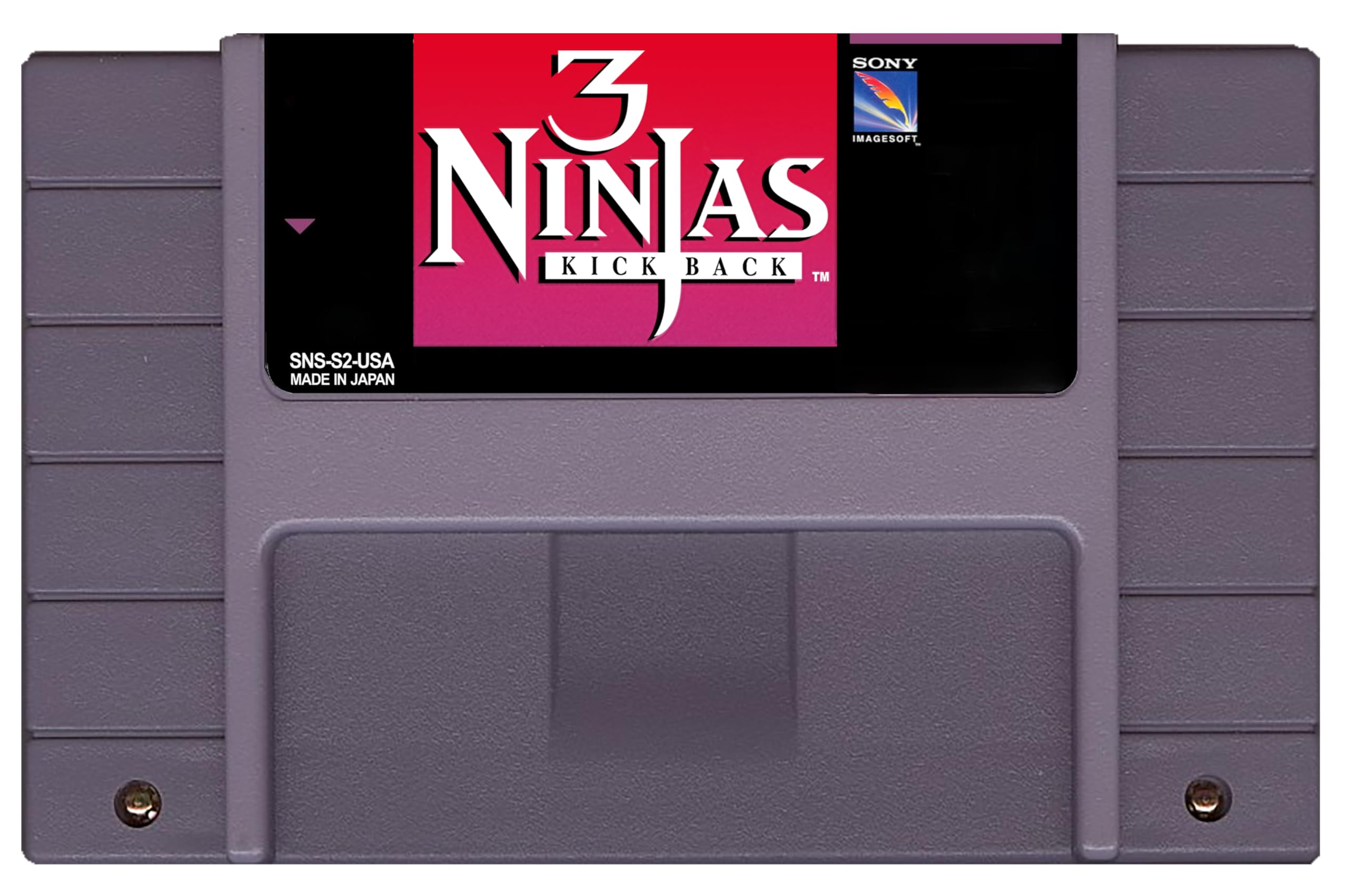 3 Ninjas Kick Back (Super Nintendo, SNES) – Reproduction Video Game Cartridge