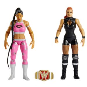 Mattel WWE Big E vs Bobby Lashley Championship Showdown Action Figure 2-Pack with Mattel WWE Championship, 6-inch