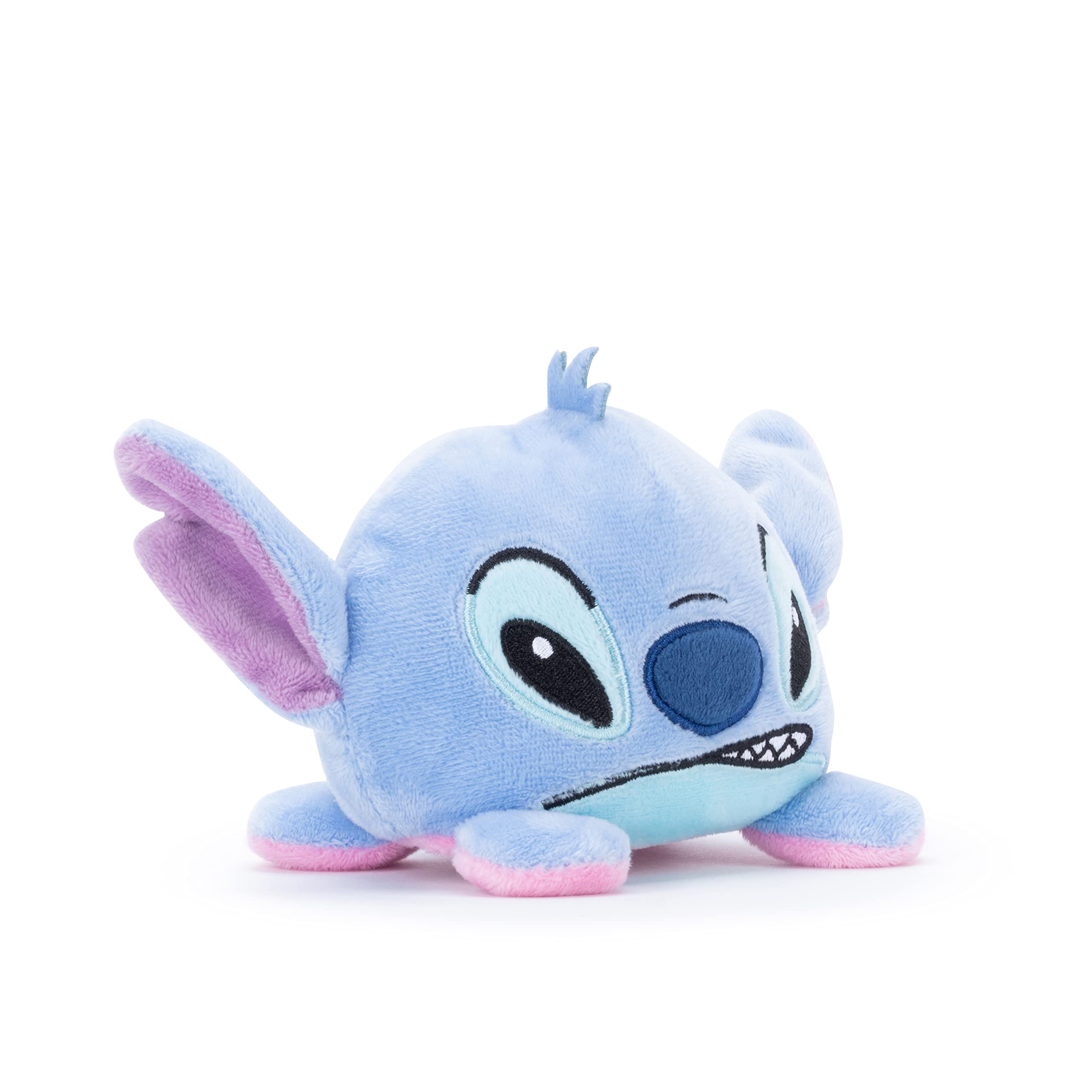 Disney Simba Official Stitch and Angel Reversible Plush Toy for Kids Stitch, Blue, Pink