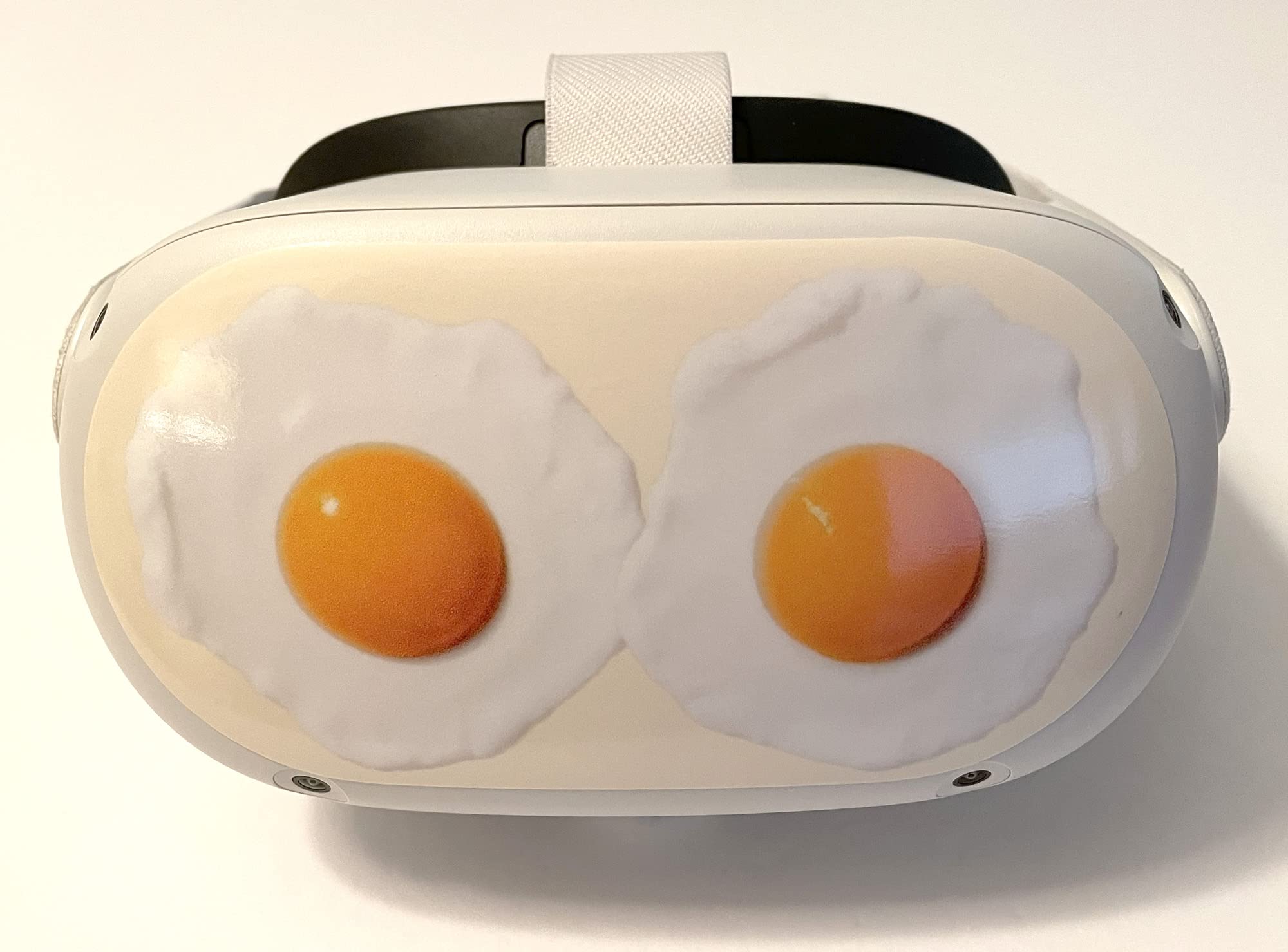 Egg Eyes Decal for Quest 2 VR Headset - Meta/Oculus - Glossy Vinyl Sticker