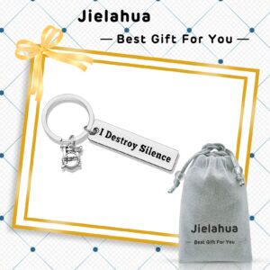 Drummer Gifts for Men Drum Keychain Music Note Keychain Music Keychain Percussionist Gifts Drum Player Band Gifts Musical Instrument Drum Jewelry Percussion Drum Gifts Birthday Christmas Gifts