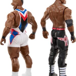 Mattel WWE Big E vs Bobby Lashley Championship Showdown Action Figure 2-Pack with Mattel WWE Championship, 6-inch