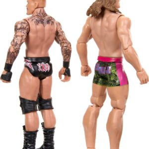 Mattel WWE Randy Orton & Matt Riddle Championship Showdown Action Figure 2-Pack with RAW Tag Team Championship, 6-inch