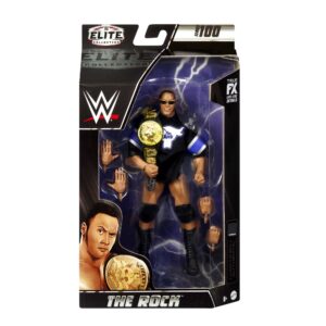 Mattel WWE The Rock Elite Collection Action Figure, Deluxe Articulation & Life-like Detail with Iconic Accessories, 6-inch