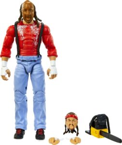 mattel wwe chainsaw charlie elite collection action figure with accessories, articulation & life-like detail, 6-inch