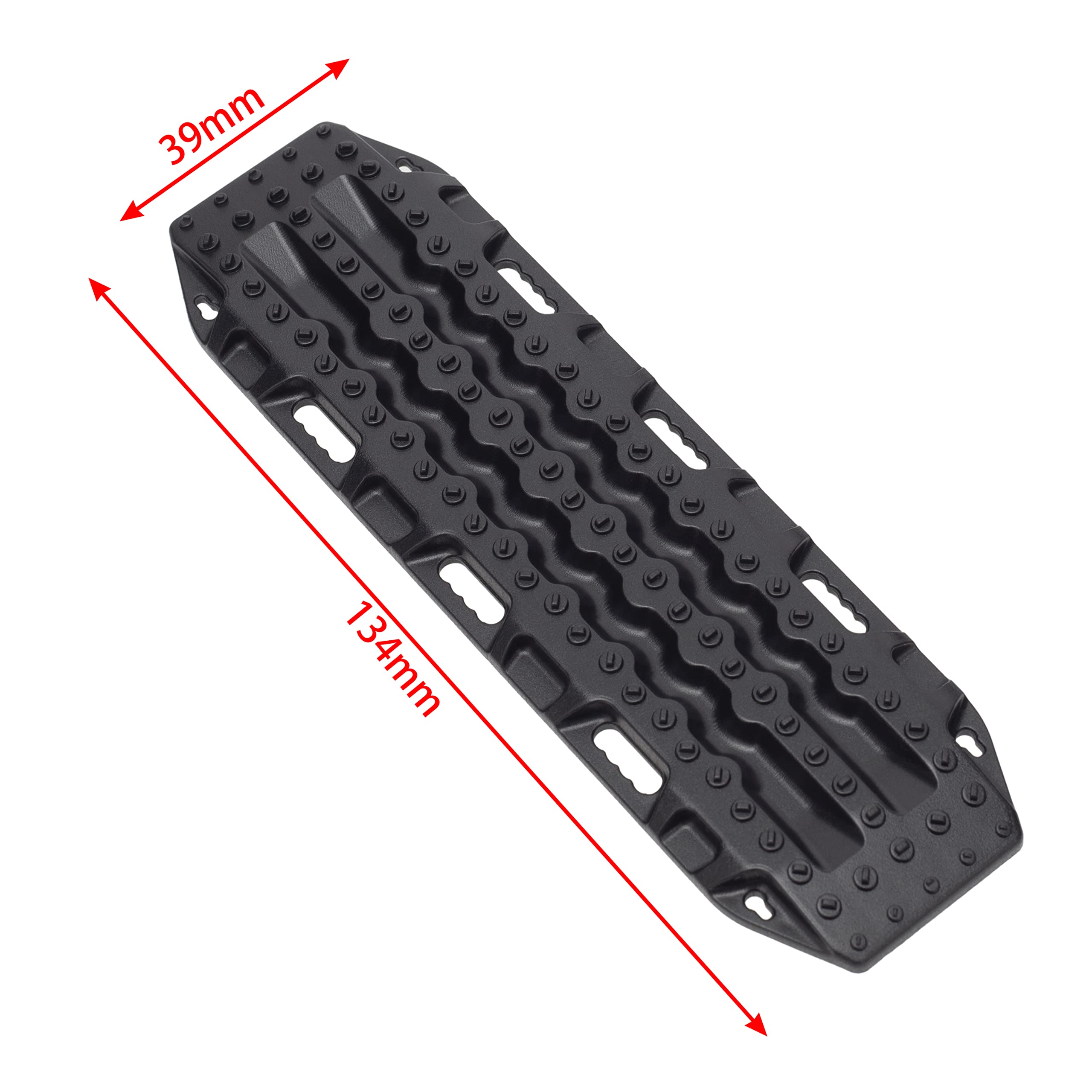 DKKY 2 Pcs RC Simulation Plastic Mini Ramps Board Recovery Sand Ladder for 1/10 RC Crawler Car SCX10 TRX4 TRX6 Decoration Upgrade Parts (Black)