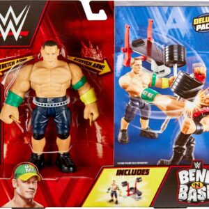 Mattel WWE John Cena Bend 'n Bash Stretching Action Figure with Accessories, 5.5-inch