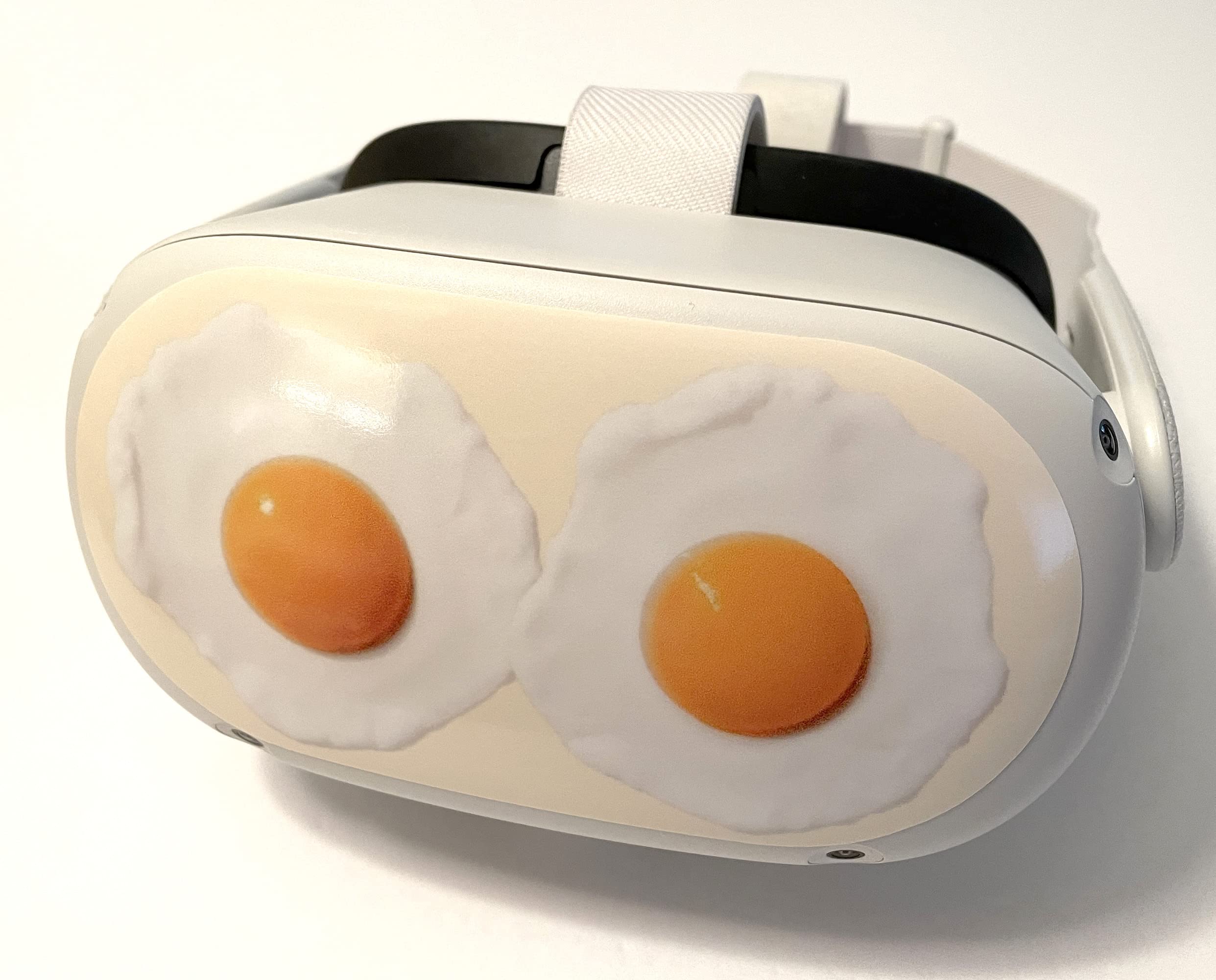 Egg Eyes Decal for Quest 2 VR Headset - Meta/Oculus - Glossy Vinyl Sticker