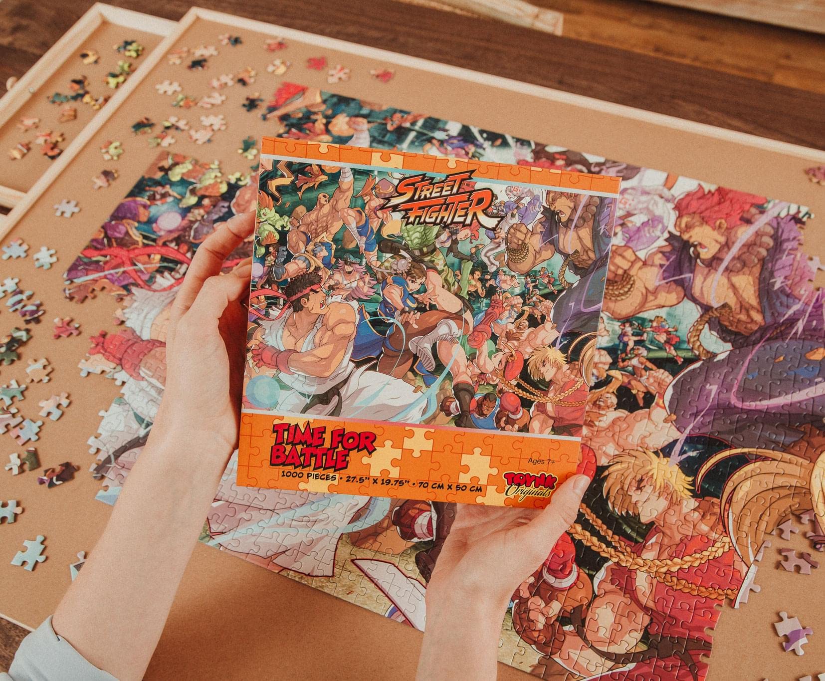 Toynk Street Fighter Time for Battle 1000-Piece Jigsaw Puzzle for Adults | Brain Teaser, Educational Developmental Toys & Games, Building Kit Activities to Encourage Creative Play | 28 x 20 Inches