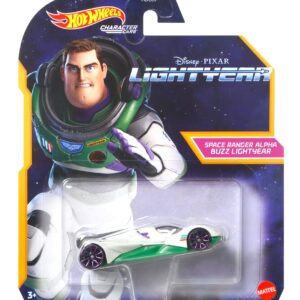 Hot Wheels Disney Pixar Lightyear Character Cars Set of 3 Diecast Vehicles with Space Buzz and Sox