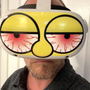 Stoner Eyes Decal for Quest 2 VR Headset - Meta/Oculus - Glossy Vinyl Sticker