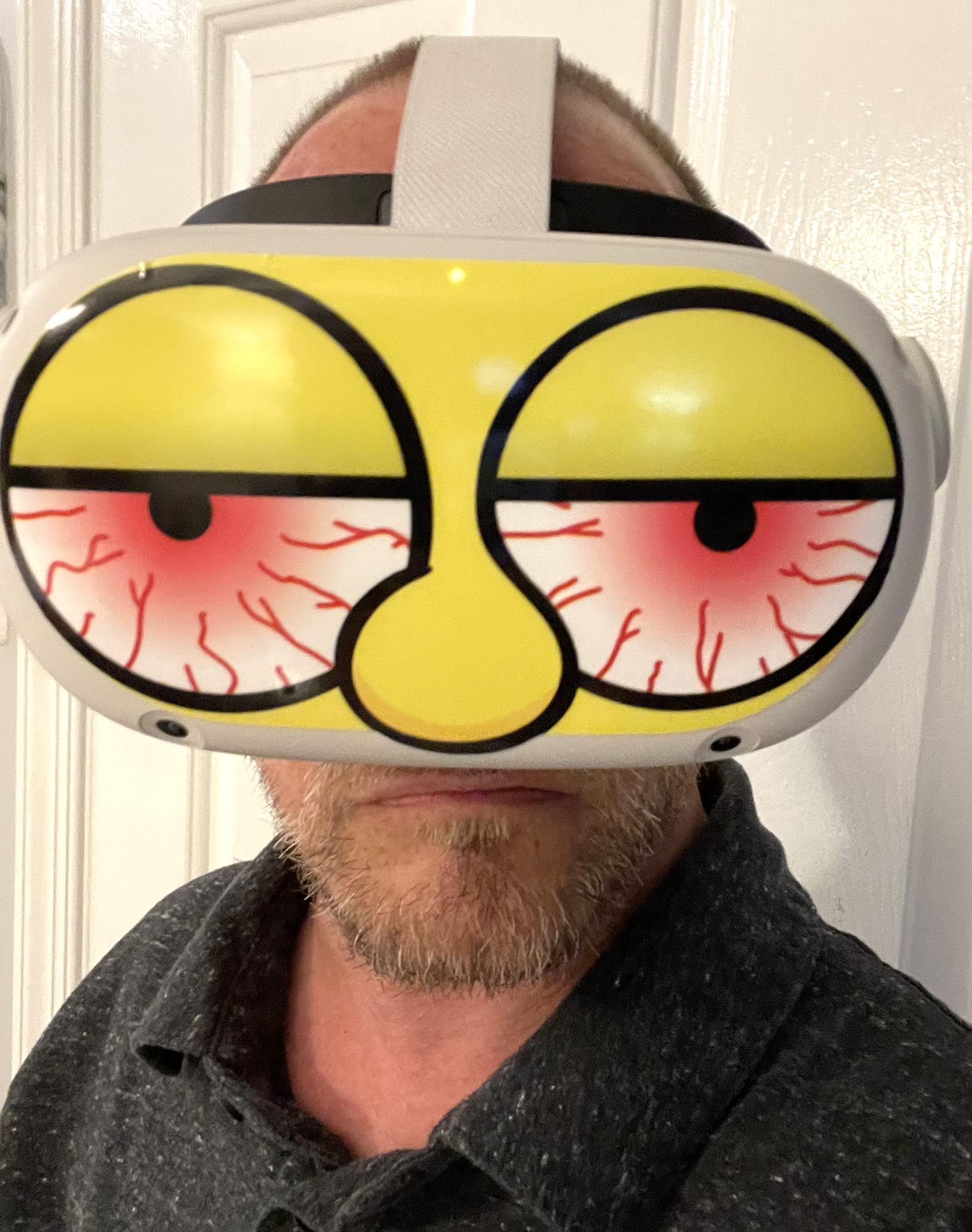 Stoner Eyes Decal for Quest 2 VR Headset - Meta/Oculus - Glossy Vinyl Sticker