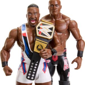 Mattel WWE Big E vs Bobby Lashley Championship Showdown Action Figure 2-Pack with Mattel WWE Championship, 6-inch