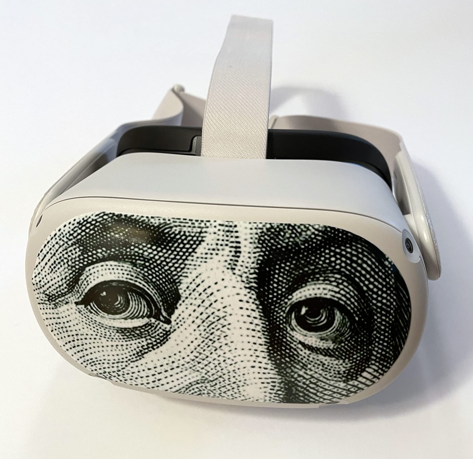 Ben Franklin Decal for Quest 2 VR Headset - Meta/Oculus - Glossy Vinyl Sticker