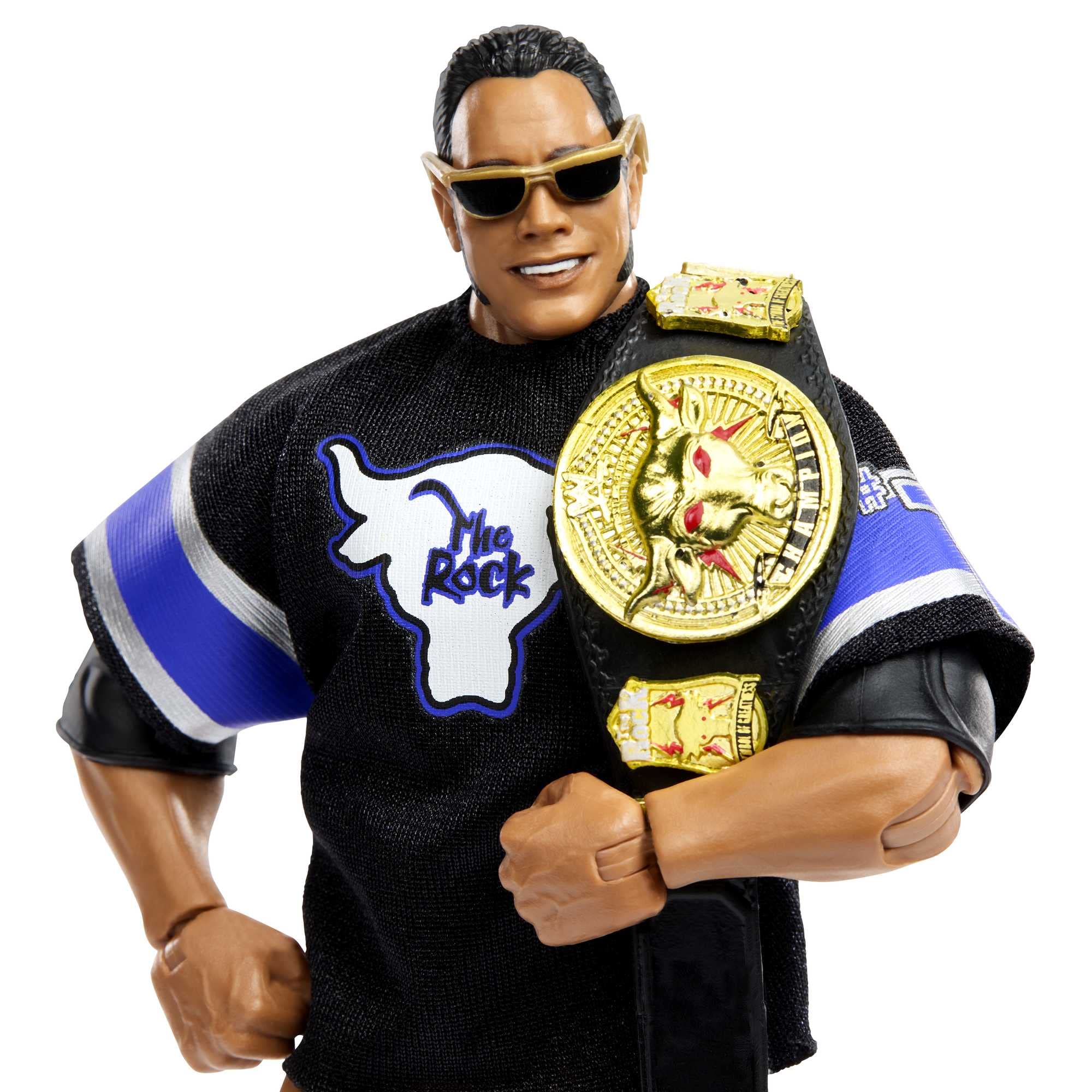 Mattel WWE The Rock Elite Collection Action Figure, Deluxe Articulation & Life-like Detail with Iconic Accessories, 6-inch