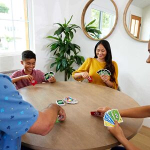 Mattel Games UNO Flex Card Game for Family Night Where Cards Change Color When Flexed in Collectible Tin Box