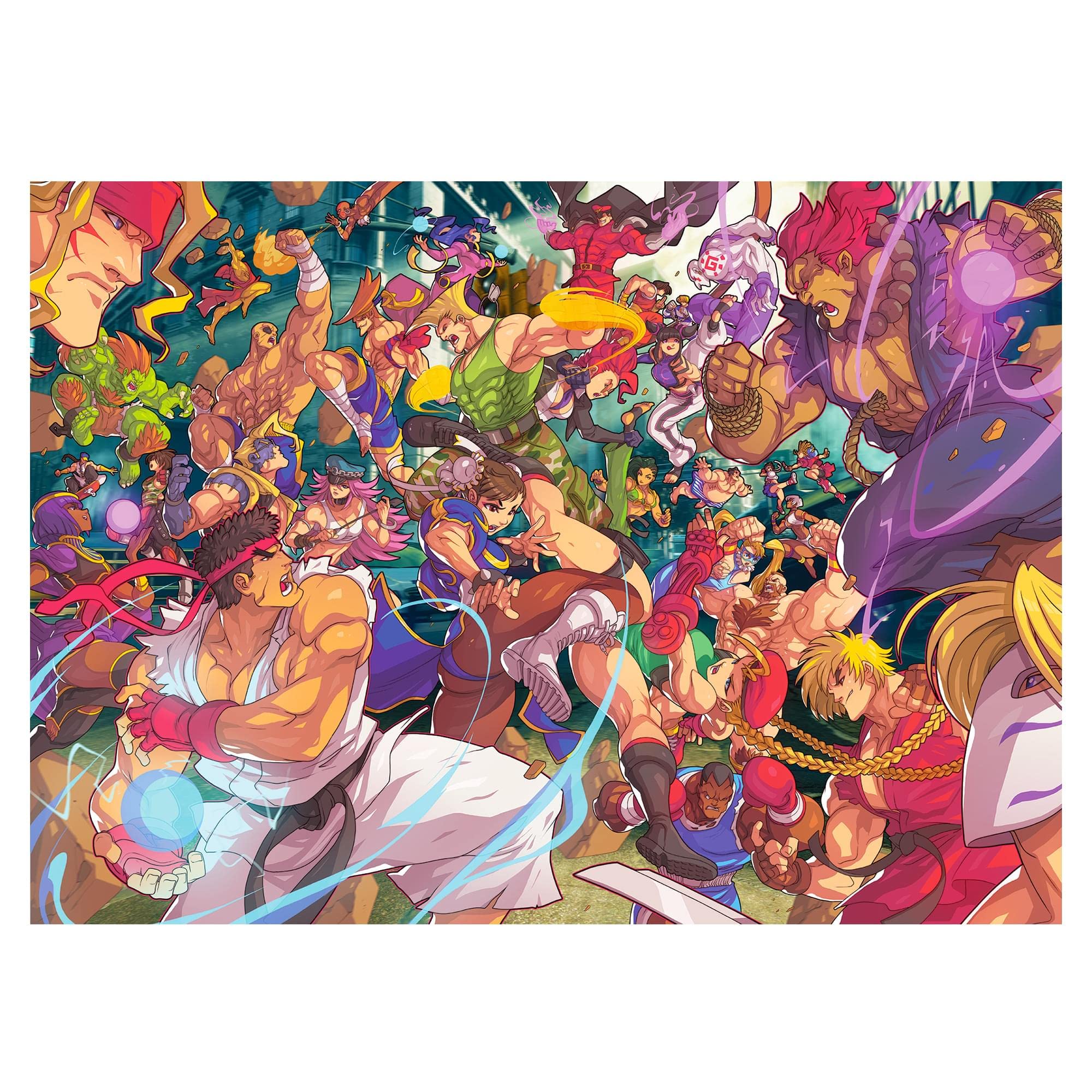 Toynk Street Fighter Time for Battle 1000-Piece Jigsaw Puzzle for Adults | Brain Teaser, Educational Developmental Toys & Games, Building Kit Activities to Encourage Creative Play | 28 x 20 Inches