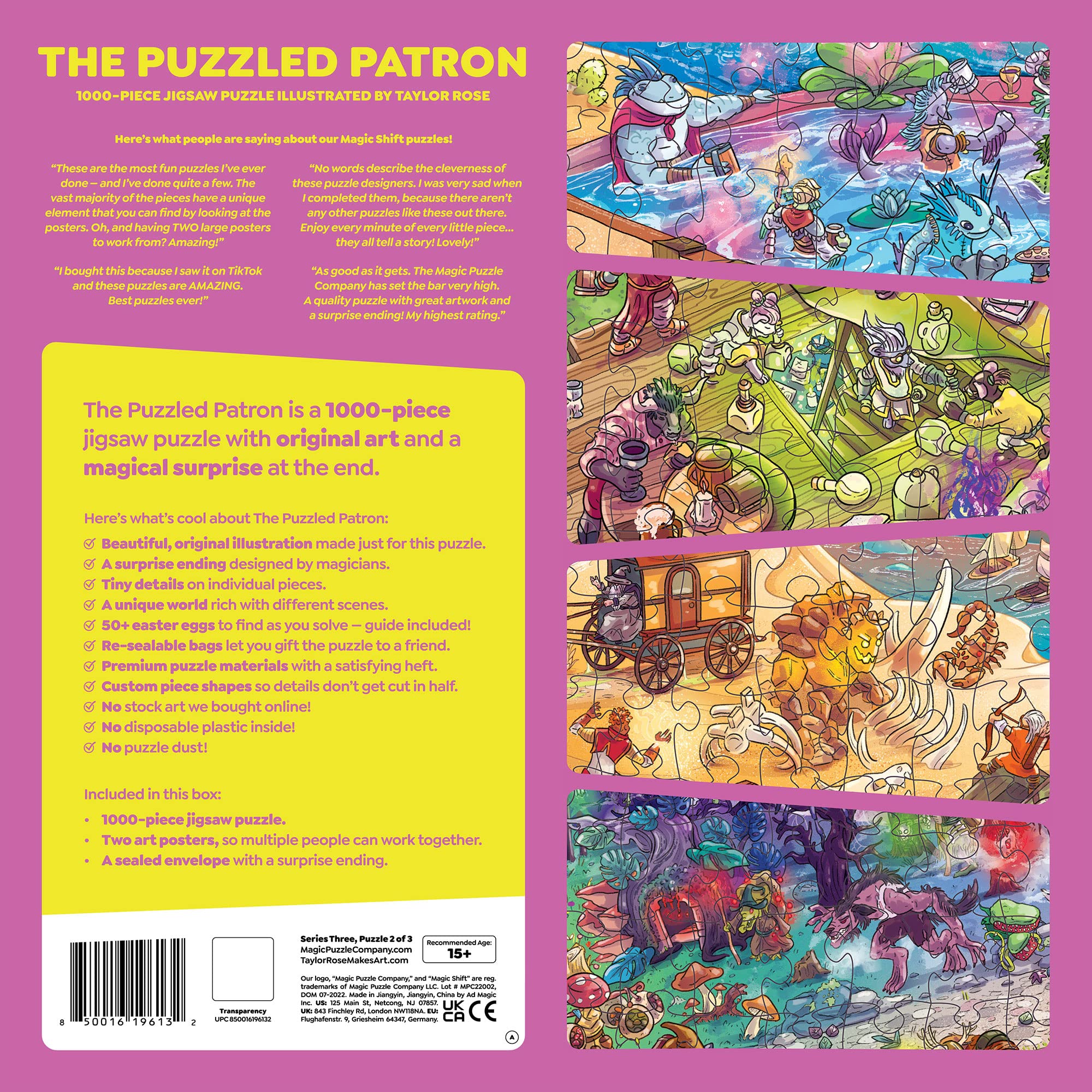 The Puzzled Patron • 1000-Piece Jigsaw Puzzle from The Magic Puzzle Company • Series Three