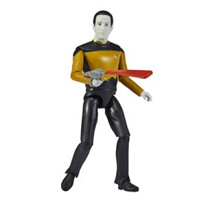 star trek playmates toys universe: 5" lt. commander data “next generation” action figure with accessories, multi