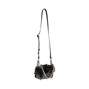 Steve Madden Noble-P Pailette Sequins Mini Bag, Black