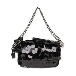 Steve Madden Noble-P Pailette Sequins Mini Bag, Black