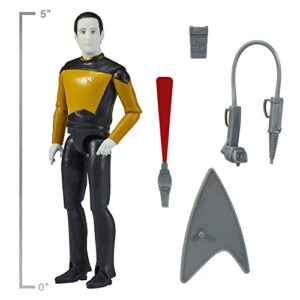 Star Trek Playmates Toys Universe: 5" Lt. Commander Data “Next Generation” Action Figure with Accessories, Multi