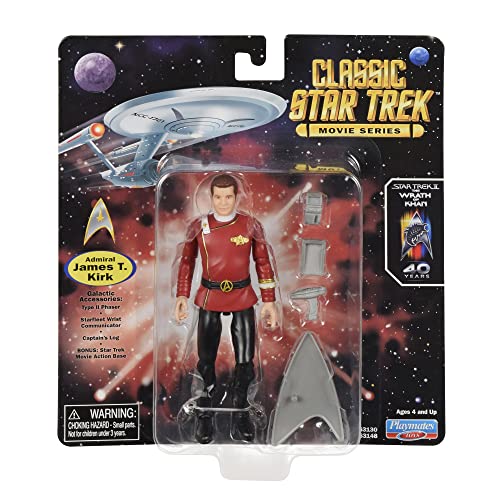 Star Trek Playmates Toys Universe: 5" Admiral James Kirk Wrath of Khan Action Figure with Accessories, Multi