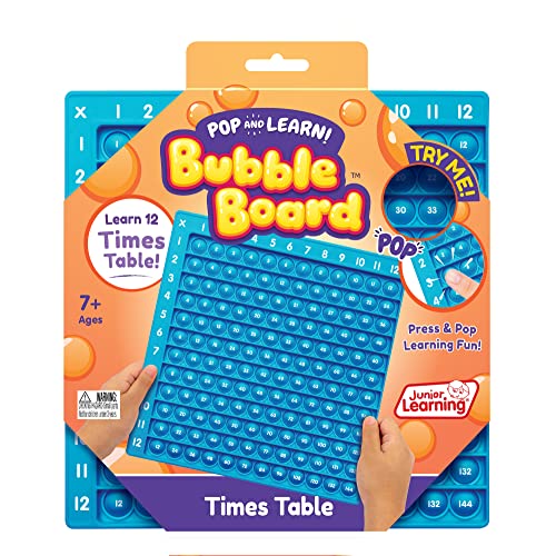 Junior Learning Times Table Bubble Board, Multicolor (JL680), Medium