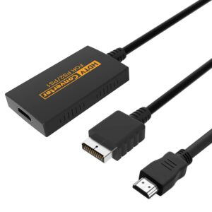 IQIKU PS2 HDMI Adapter , HDMI Converter for PS1/PS2 with True RGB Signal Output in 720p/1080p Resolution