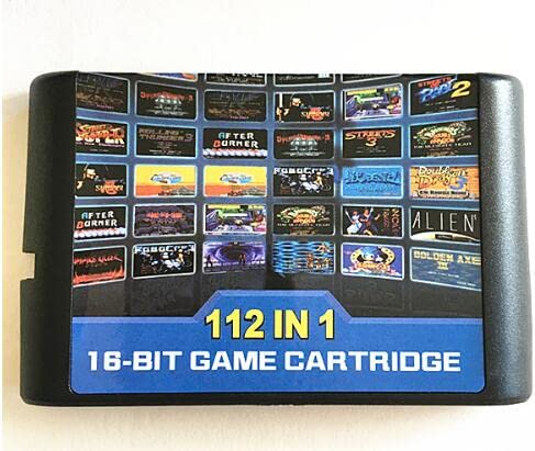 Top 112 in 1 For Sega Megadrive Genesis Game Cartridge with Contra Gunstar Heroes Alien Soldier Streets of Rage Sonic Golden Axe…