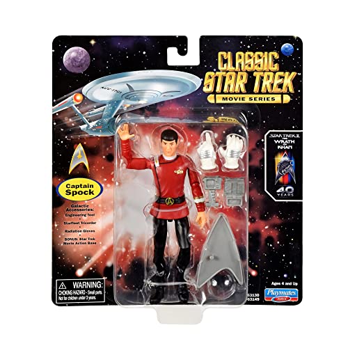 Star Trek Playmates Toys Universe: 5" Captain Spock Wrath of Khan Action Figure with Accessories