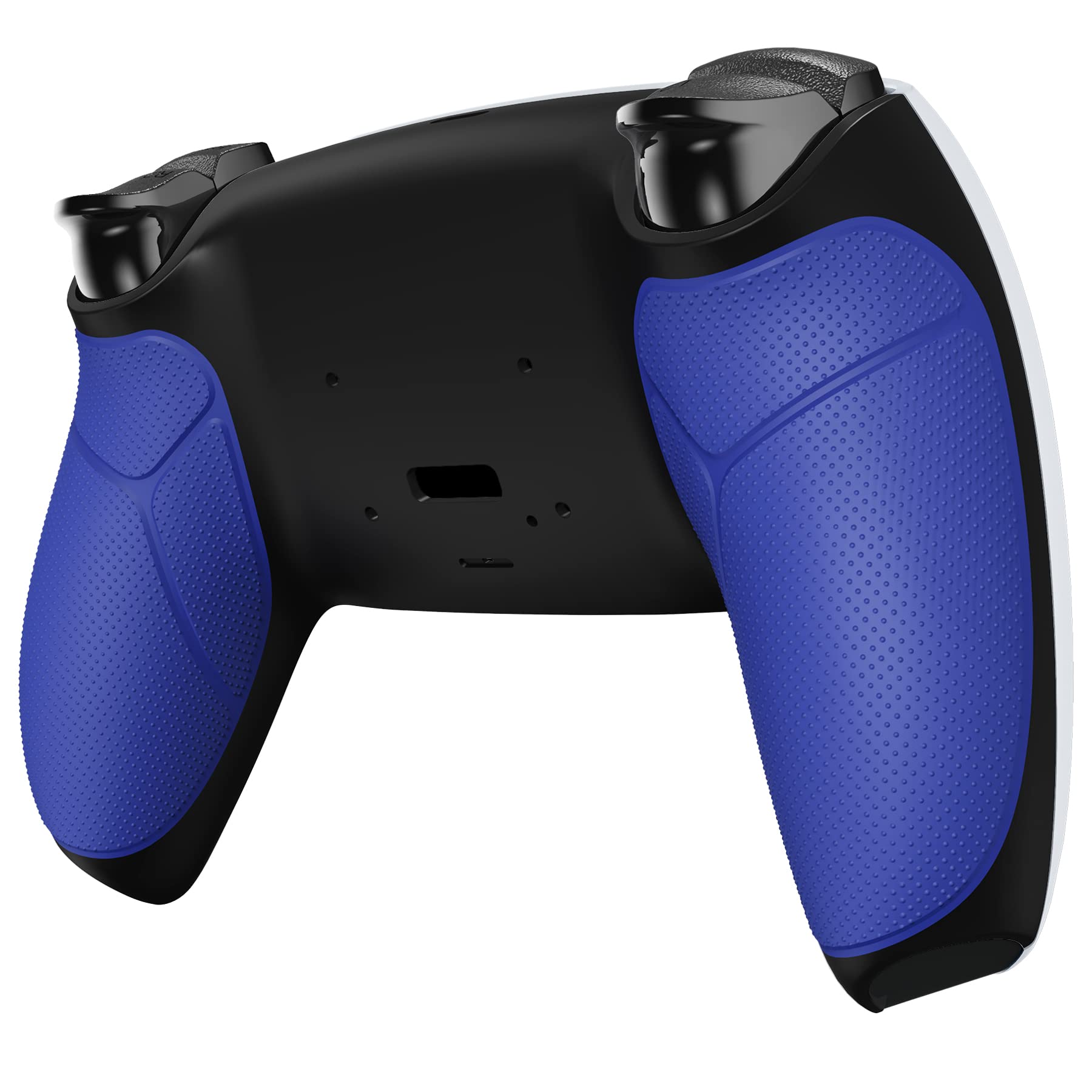 Blue Performance Rubberized Grip Redesigned Back Shell for PS5 Controller eXtremerate Rise & RISE4 Remap Kit - Controller & Rise Remap Board NOT Included