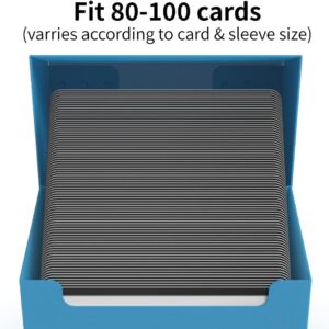 Rayvol 10 Card Deck Box with 20 Dividers - Set of 10 Card Boxes for TCG (Blue, Red, Green, Black, White)