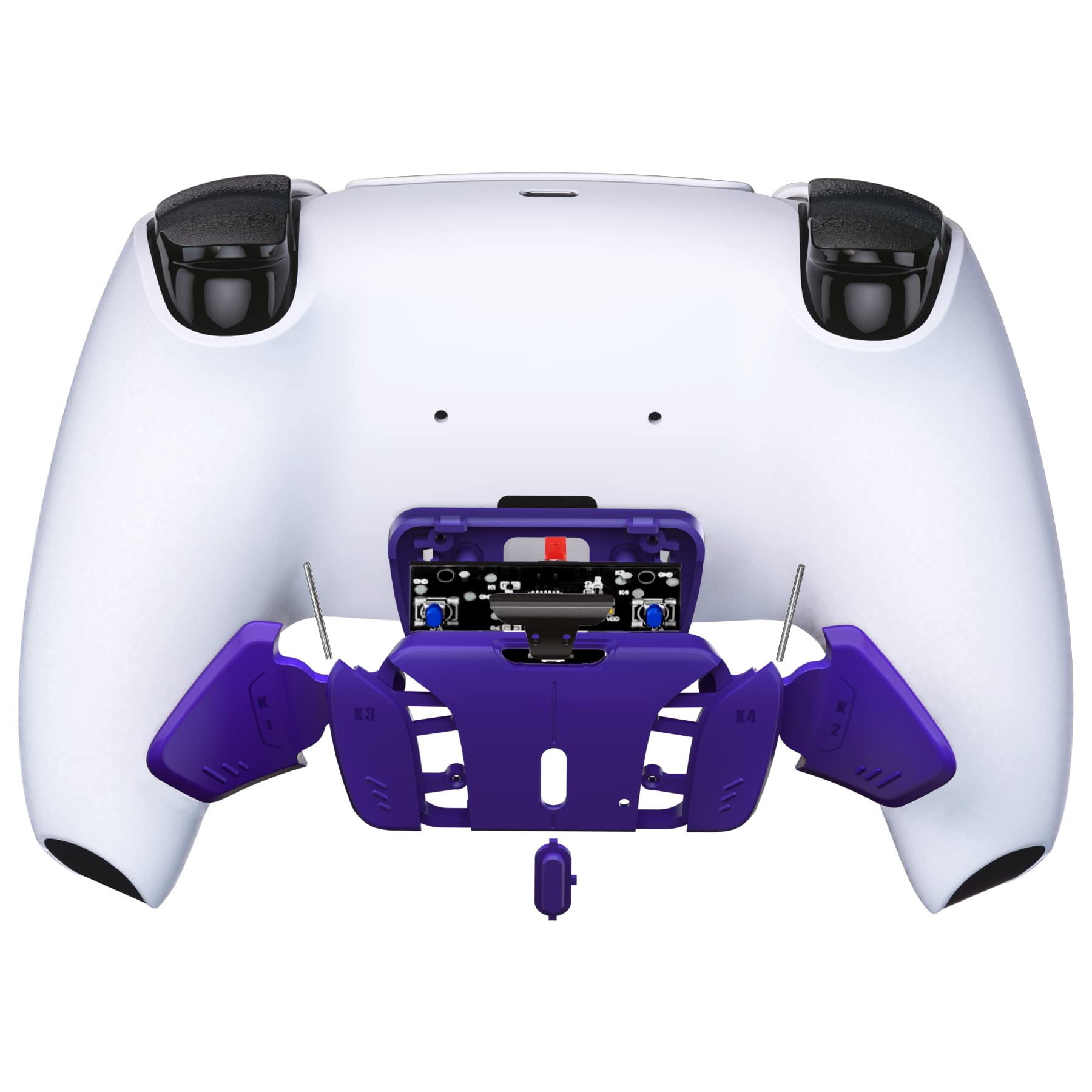 eXtremeRate Turn Rise to RISE4 Kit – Redesigned Galactic Purple K1 K2 K3 K4 Back Buttons Housing & Remap PCB Board for PS5 Controller Rise & RISE4 Remap kit - Other Accessories NOT Included