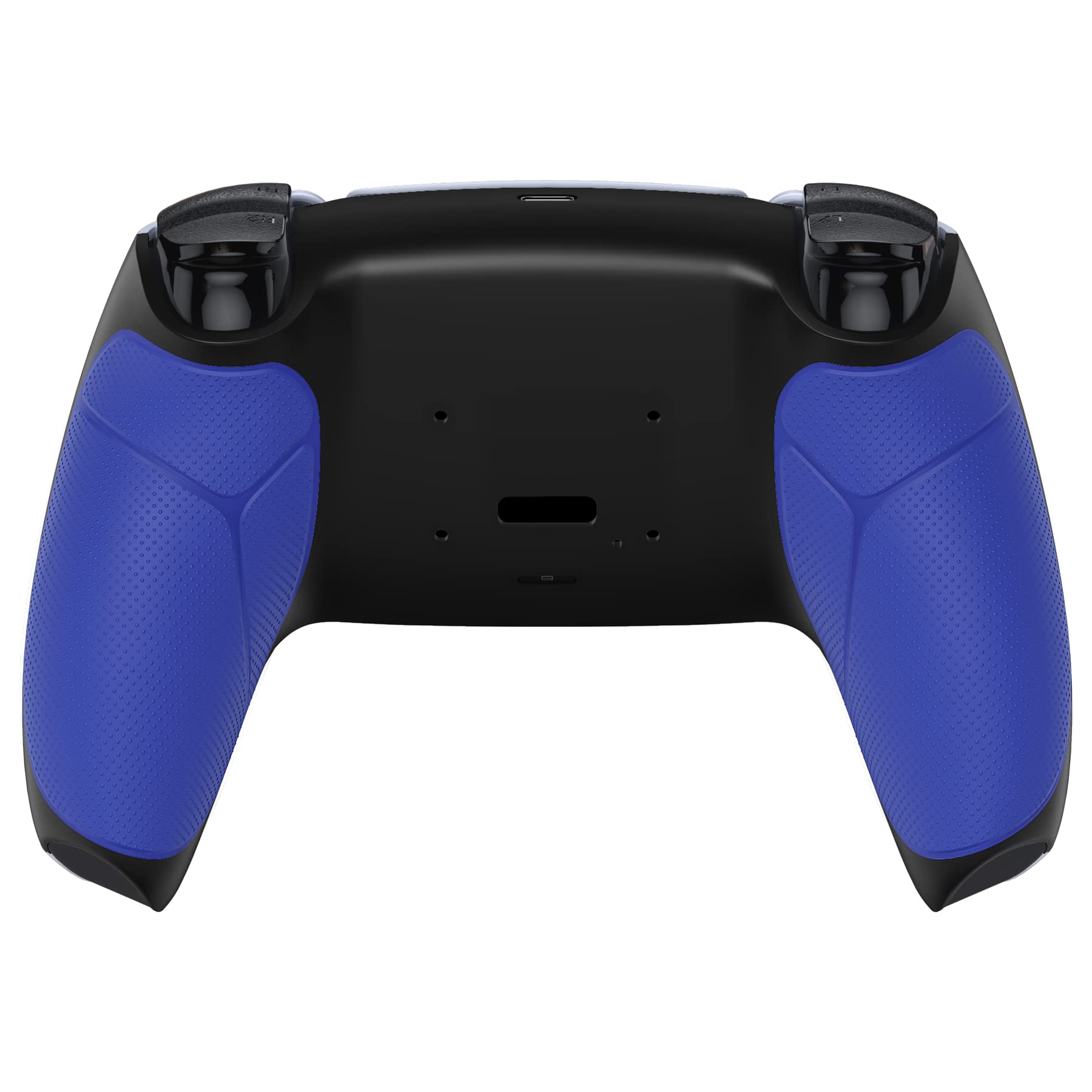 Blue Performance Rubberized Grip Redesigned Back Shell for PS5 Controller eXtremerate Rise & RISE4 Remap Kit - Controller & Rise Remap Board NOT Included