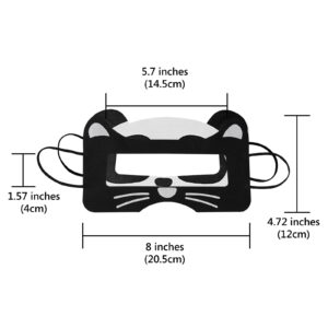 Geekria 50PCS VR Cartoon Disposable Mask VR Headset Mask, VR Eye Cover Mask, VR Headset Cover Mask Universal Mask for VR Compatible with Meta Quest Pro Quest 2 PSVR2 for Adults (Panda+Black Cat)