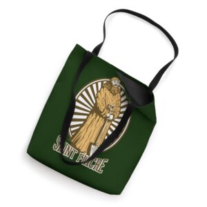 Saint Fiacre Patron Saint of Gardeners Catholic Garden Irish Tote Bag