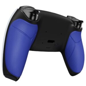 Blue Performance Rubberized Grip Redesigned Back Shell for PS5 Controller eXtremerate Rise & RISE4 Remap Kit - Controller & Rise Remap Board NOT Included