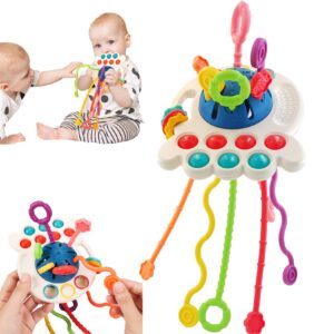 neslgenc baby toys 6 to 12 months,montessori toys for 1 year old boy girl baby sensory toys for babies 12-18 months pull string toys for christmas and birthday gifts infant,toddlers