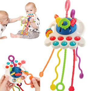 NeslGenc Baby Toys 6 to 12 Months,Montessori Toys for 1 Year Old Boy Girl Baby Sensory Toys for Babies 12-18 Months Pull String Toys for Christmas and Birthday Gifts Infant,Toddlers